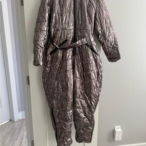 Metallic Quilted Jumpsuit